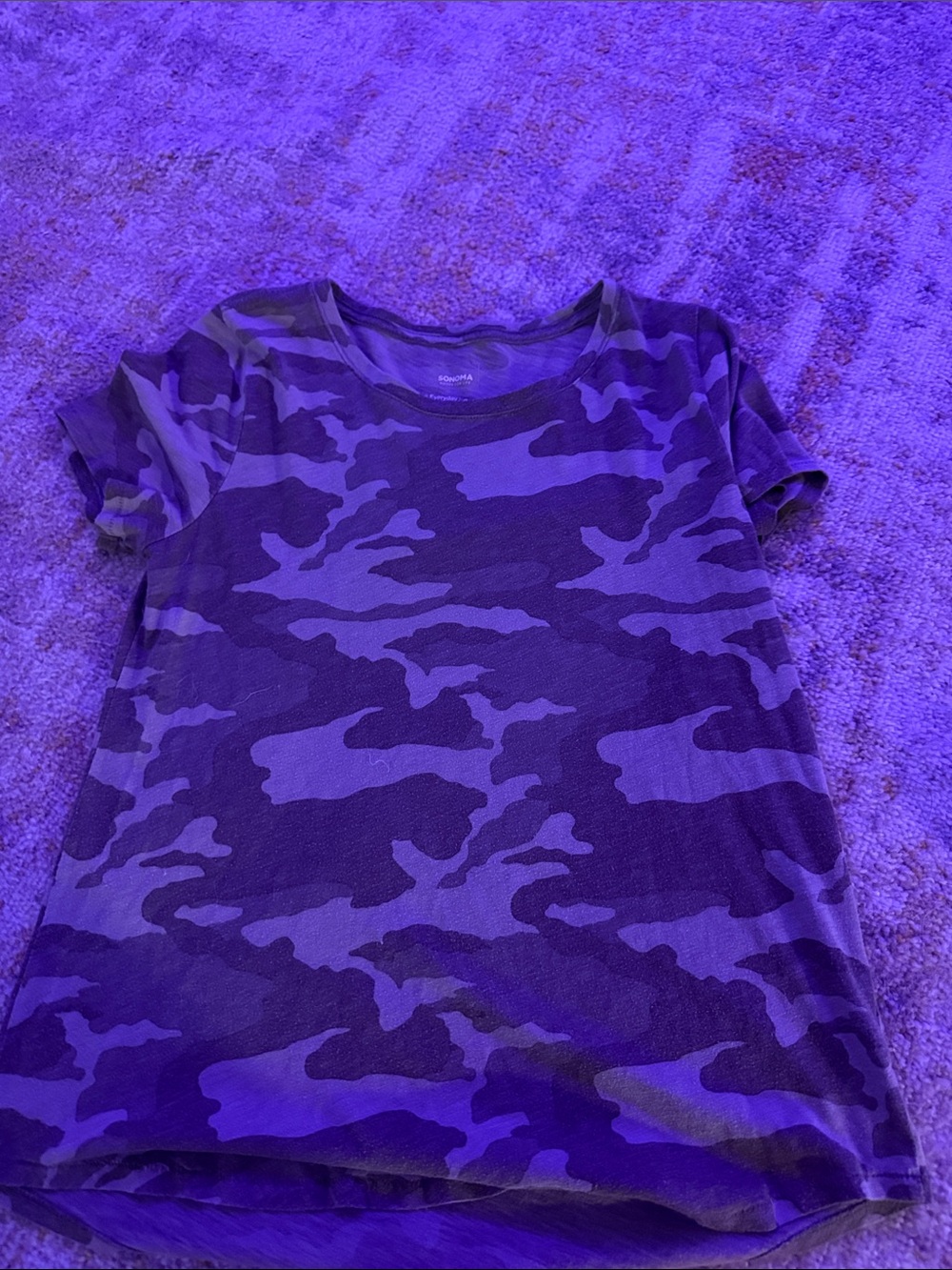 Sonoma Purple Camo Short Sleeve Tee
